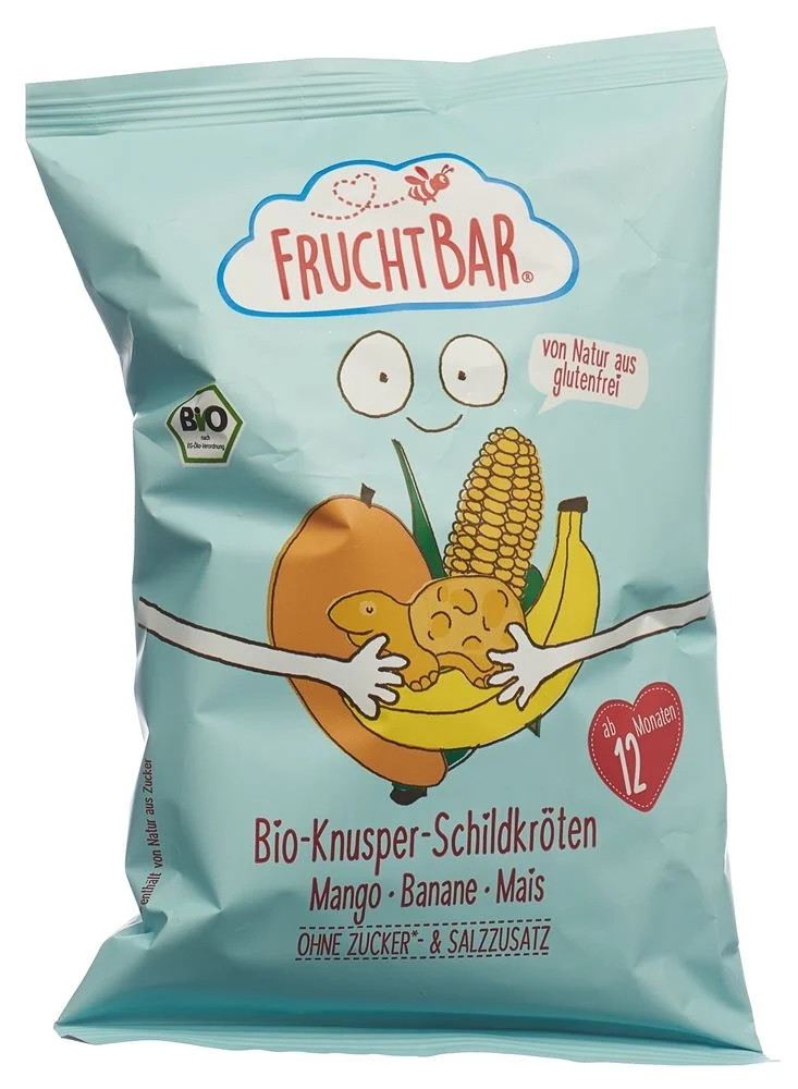 Fruchtbar Croustillant Licorne Bio Banane Framboise Baie 30g