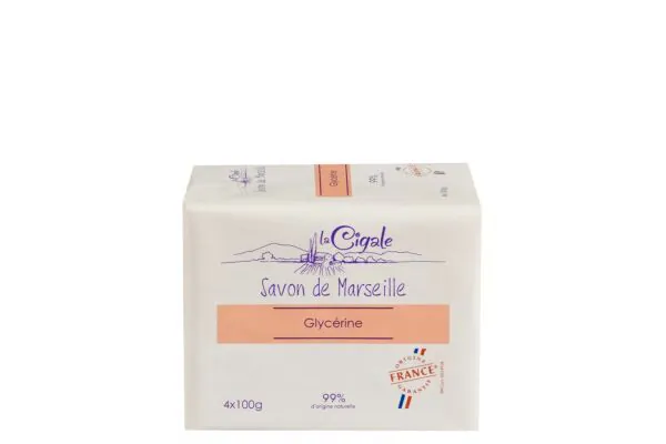 La Cigale Savon de Marseille Glycérine 4 x 100g