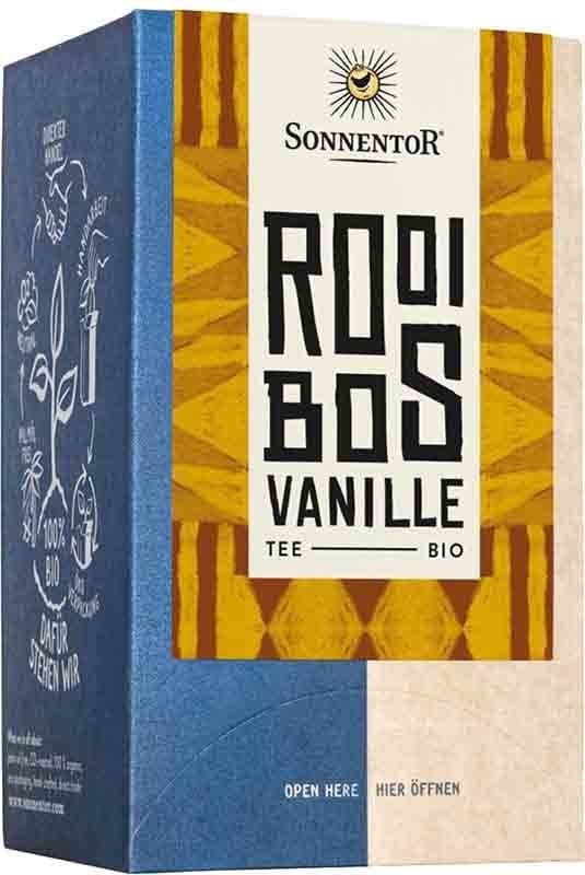 SONNENTOR Rooibos thé vanille BIO Btl 18 pièces SONNENTOR Rooibos thé vanille BIO Btl 18 pièces