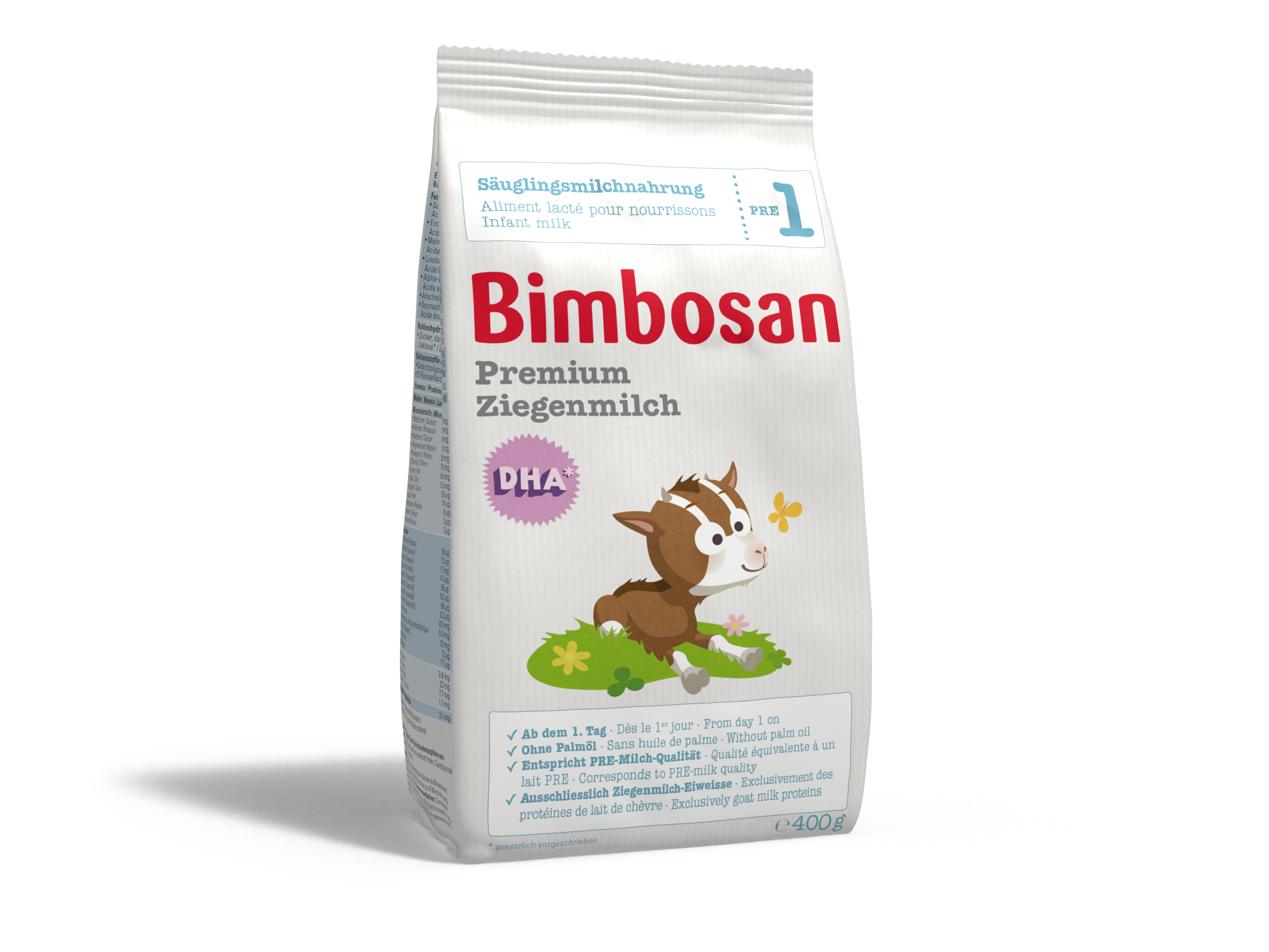 BIMBOSAN Lait de chèvre premium 1 recharge 400g