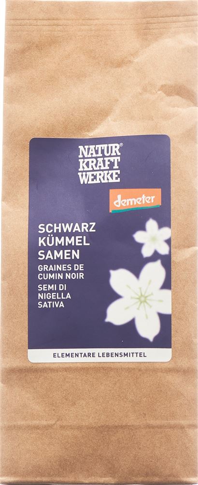 NATURKRAFTWERKE Graines de cumin noir Demeter 100g NATURKRAFTWERKE Graines de cumin noir Demeter 100g