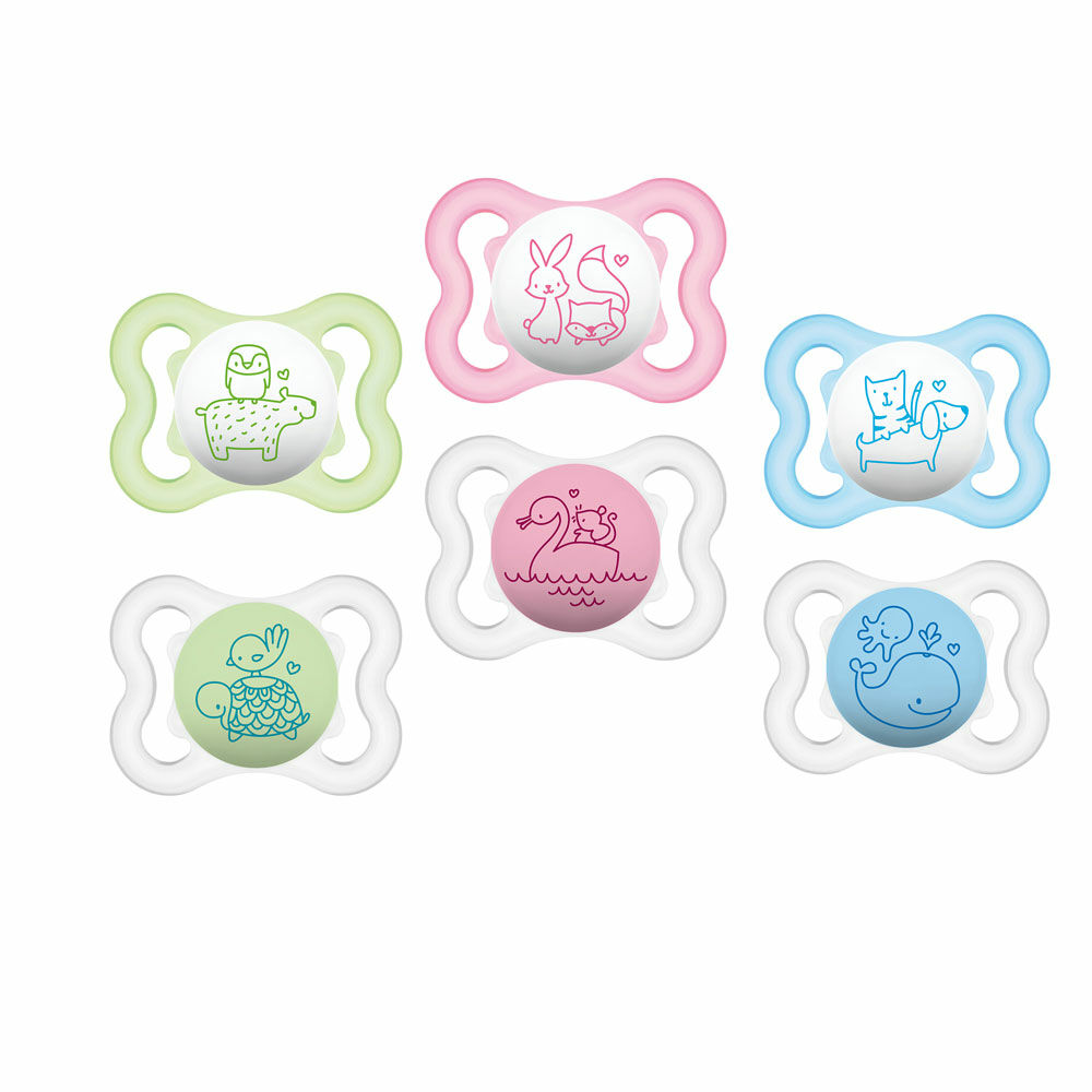 Sucette MAM Air en silicone 0-6 mois 2 pièces