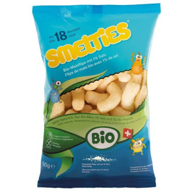 Smelties Flips au maïs bio avec 1% de sel Btl 50g