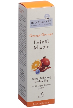 Mélange d'huile de lin Oméga Orange Bio Planète 100ml Mélange d'huile de lin Oméga Orange Bio Planète 100ml