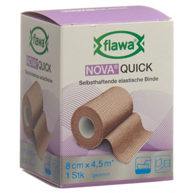 Flawa Nova Quick bande de déchirure cohésive 8cmx4.5m couleur chair