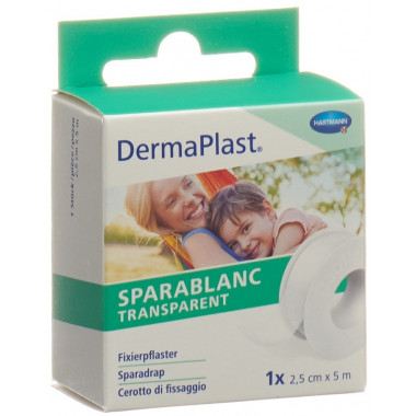 Dermaplast Sparablanc Transparent 2.5cmx5m blanc Dermaplast Sparablanc Transparent 2.5cmx5m blanc