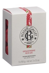 Roger & Gallet Gingembre Rouge Boite 3 Savons 3 x 100g