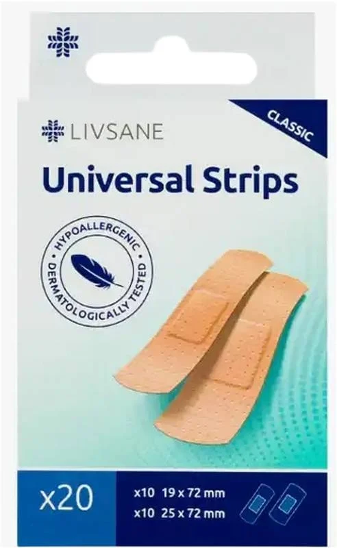 Livsane Classic Univer Pansements adhésifs 20 pièces