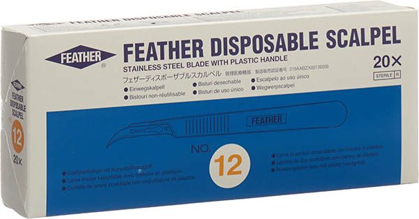 FEATHER Scalpel 1x n° 12 20 pièces