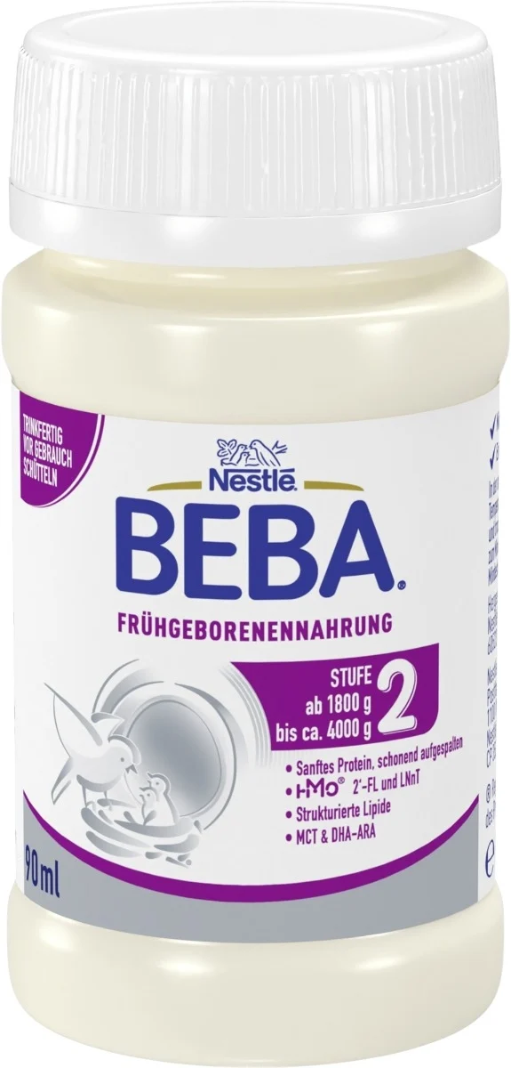 Nourriture pour nouveau-nés 2 prête à boire Beba 32 x 90 ml