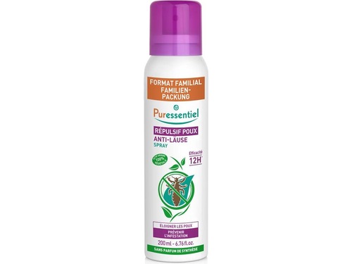 Puressentiel Spray répulsif anti-poux format familial 200ml Puressentiel Spray répulsif anti-poux format familial 200ml
