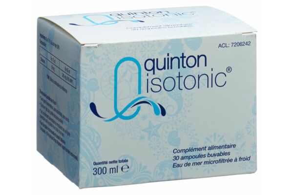 Quinton Isotonic 9g/l à boire 30 x 10ml