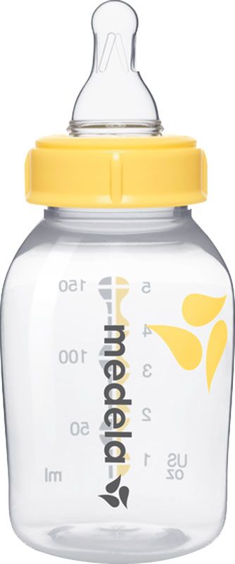 Medela Biberon pour lait maternel 150 ml avec tétine (0-3 mois) Medela Biberon pour lait maternel 150 ml avec tétine (0-3 mois)