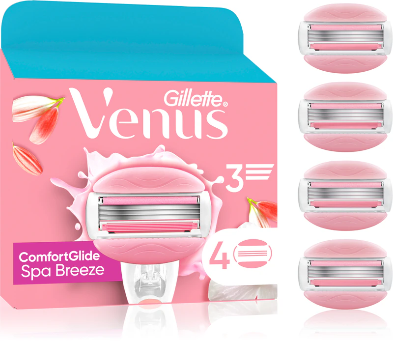 Lames système Gillette Venus Comfort Spa Breeze 4 pièces