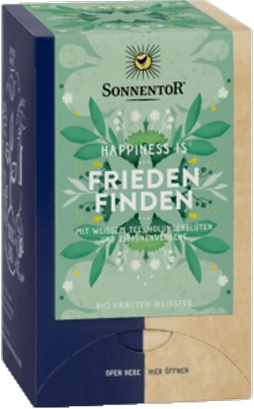 SONNENTOR Happiness is Frieden find Thé BIO 18 pièces SONNENTOR Happiness is Frieden find Thé BIO 18 pièces
