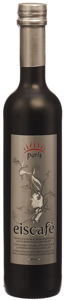 Sirop PURIS Eiscafé Noir 6 Bouteille en verre 50cl
