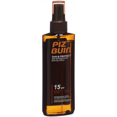 Piz Buin Tan & Protect Spray d'huile solaire SF15 150 ml
