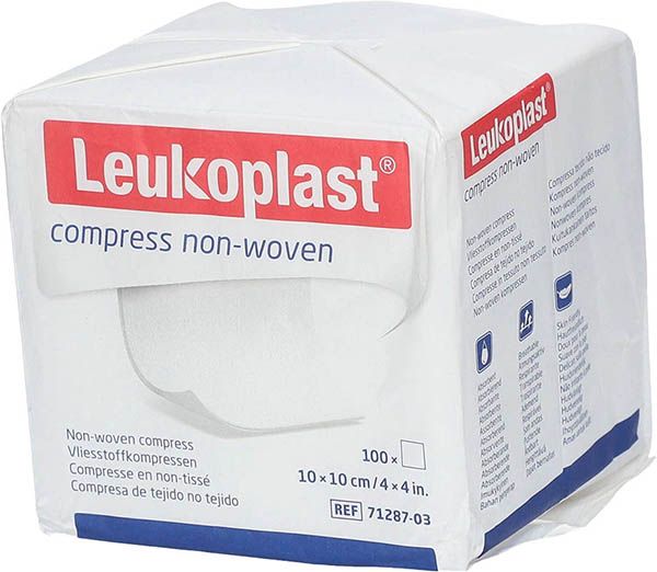 LEUKOPLAST compress nonwoven 10x10cm 100 pièces