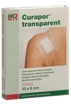 Pansement Curapor 8x10cm transparent 5 Btl Pansement Curapor 8x10cm transparent 5 Btl