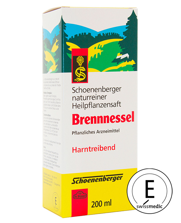 Schoenenberger Jus d'ortie aux plantes médicinales 200ml Schoenenberger Jus d'ortie aux plantes médicinales 200ml