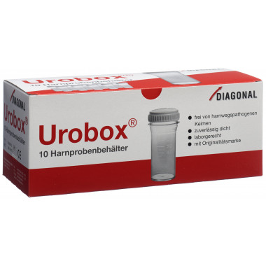 Urobox récipient d'échantillon d'urine aseptique 60ml 10 pièces