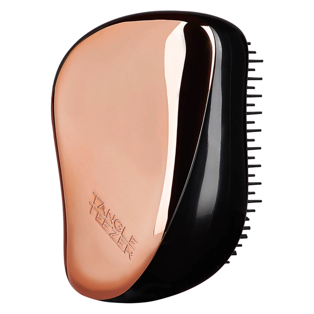 Brosse à cheveux Tangle Teezer Compact Styler or rose noir