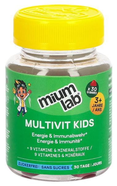 MiumLab Kids Gommes Multivit 30 pièces