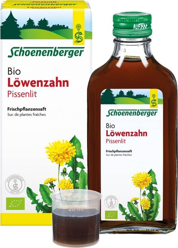 Schoenenberger Jus de pissenlit frais bio 200ml Schoenenberger Jus de pissenlit frais bio 200ml