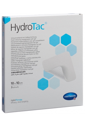 HydroTac Pansement 10x10cm stérile 3 pièces
