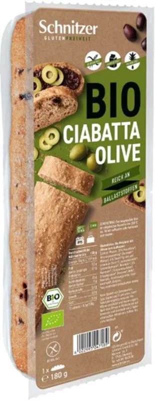 Schnitzer Ciabatta bio Olive Btl 180g