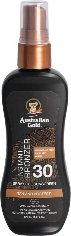 AUSTRALIAN GOLD Spray Gel avec bronzage SPF30 237ml