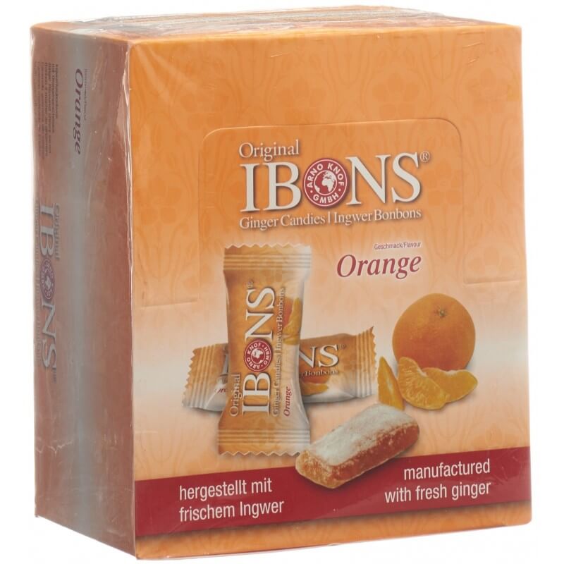IBONS Bonbons au gingembre orange 12x60g