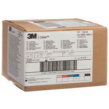 3M Coban Bande élastique auto-adhésive 2.6cmx4.57m bleu 30 pièces 3M Coban Bande élastique auto-adhésive 2.6cmx4.57m bleu 30 pièces