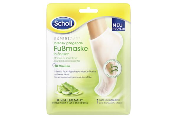 Scholl Masque pour les pieds soin intensif aloe vera 2 pièces Scholl Masque pour les pieds soin intensif aloe vera 2 pièces