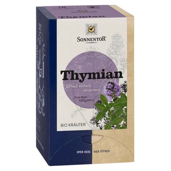 Sonnentor Tisane de thym BIO Btl 18 pièces Sonnentor Tisane de thym BIO Btl 18 pièces