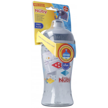 Tasse Pop-Up Nuby en TRITAN avec bouchon sport