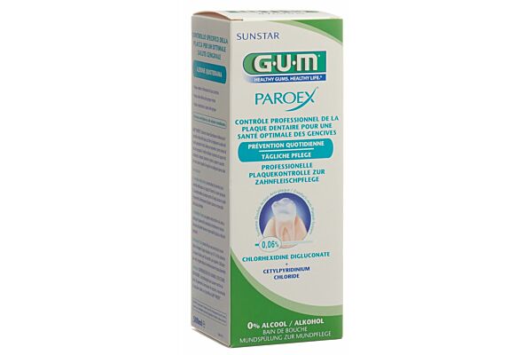 Bain de bouche GUM Paroex 0.06 % chlorhexidine 500ml Bain de bouche GUM Paroex 0.06 % chlorhexidine 500ml