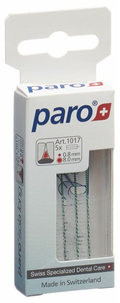 paro® ISOLA LONG 8mm medium vert cylindrique 5 pièces