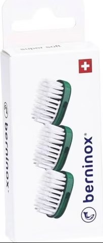 BERNINOX Têtes de rechange atl vert sFuss offent 3 pièces