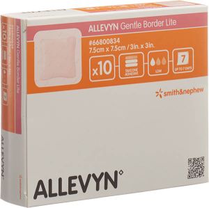 Allevyn Gentle Border Lite 7.5x7.5cm 10 pièces