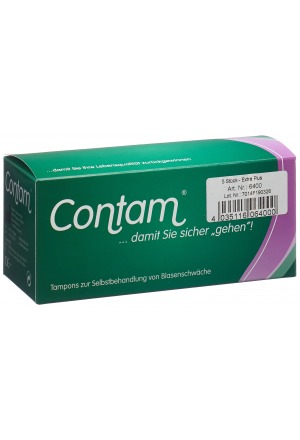 CONTAM Tampon vaginal 40mm Extra Plus 5 pièces CONTAM Tampon vaginal 40mm Extra Plus 5 pièces