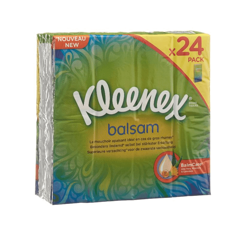 Mouchoirs Kleenex Balsam 24 x 9 pces