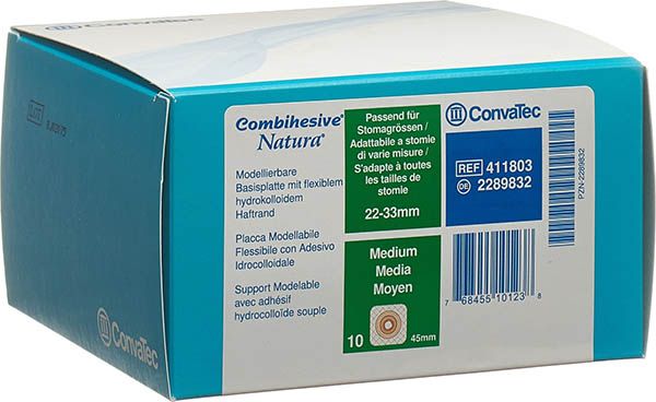 Plaque de base modelable NATURA 22-33/45mm 10 pièces