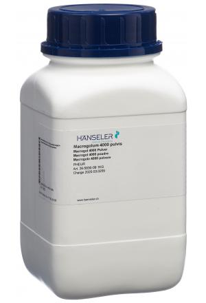 Hänseler Macrogolum 4000 pulvis PhEur 1kg Hänseler Macrogolum 4000 pulvis PhEur 1kg
