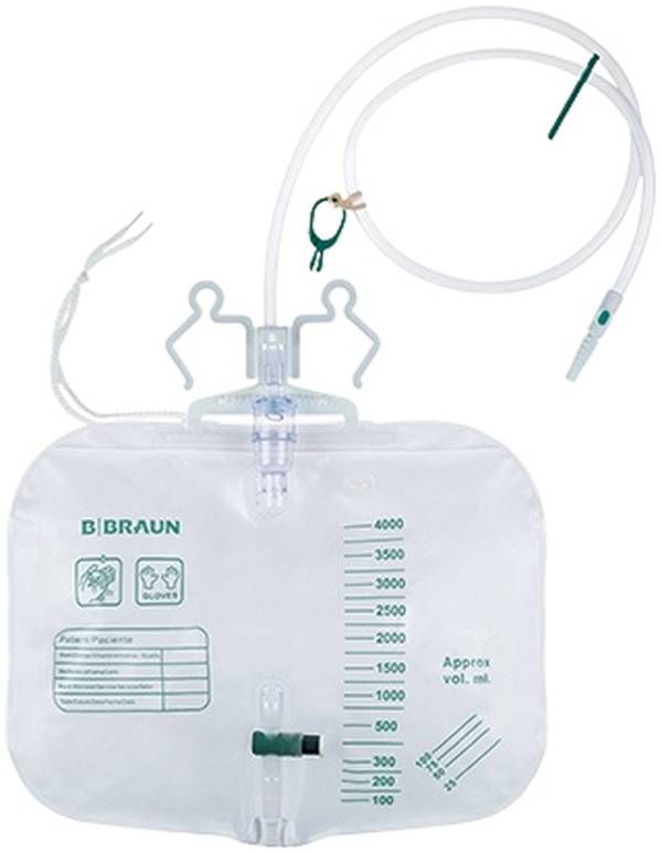 B. BRAUN Poche à urine 4l stérile 20 pièces B. BRAUN Poche à urine 4l stérile 20 pièces