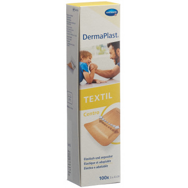 Dermaplast Textil Centro 3cmx4cm couleur chair 100 pièces Dermaplast Textil Centro 3cmx4cm couleur chair 100 pièces