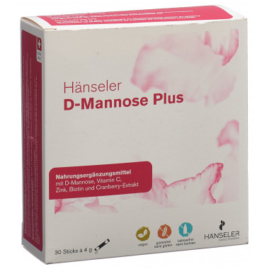 Hänseler D-Mannose Plus 30 x 4g Hänseler D-Mannose Plus 30 x 4g