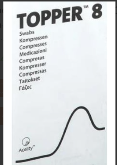 Topper 8 NW Kompr 10x20cm ster (n) 100 pièces