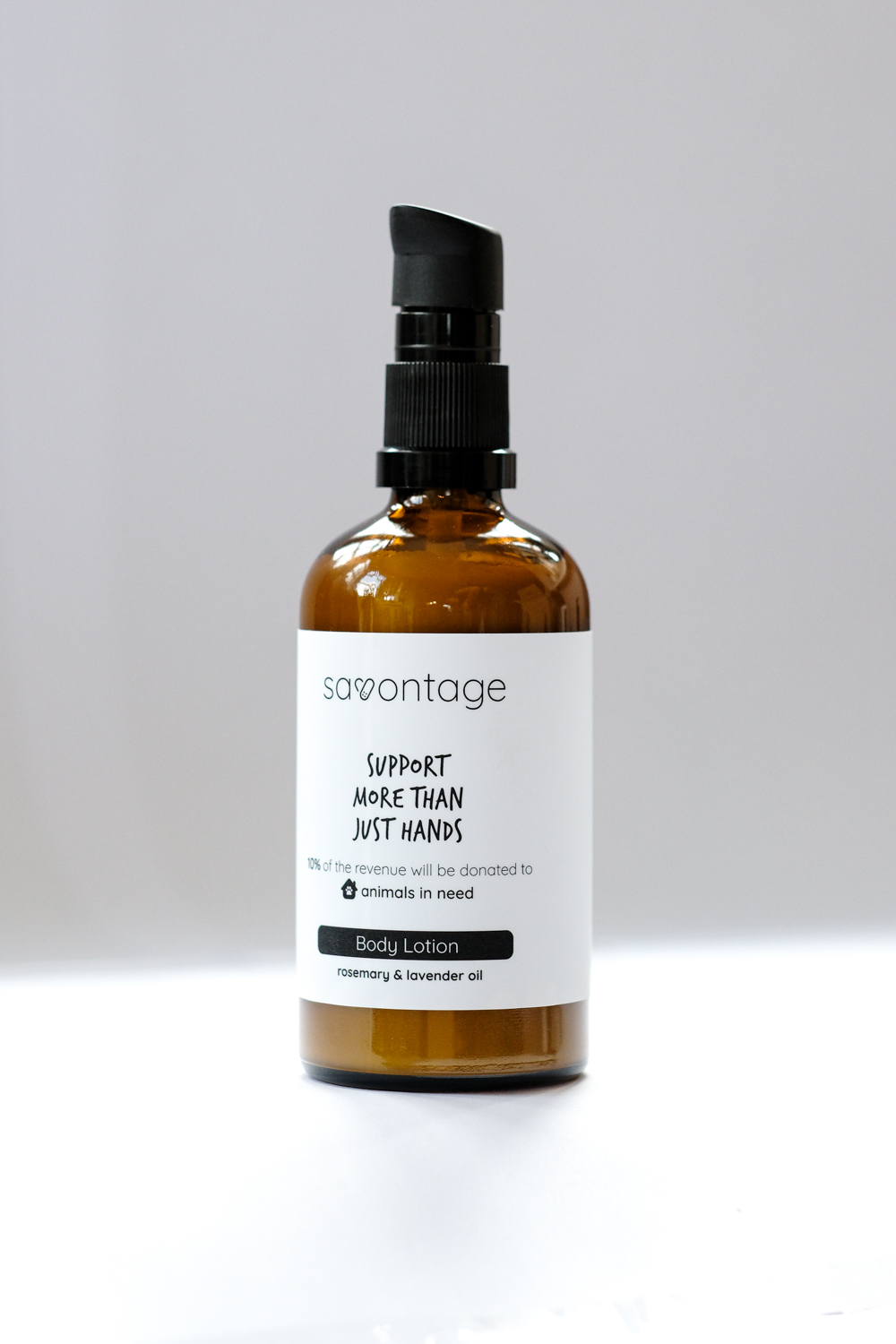 Lotion corporelle à l'huile de romarin et de lavande 100ml