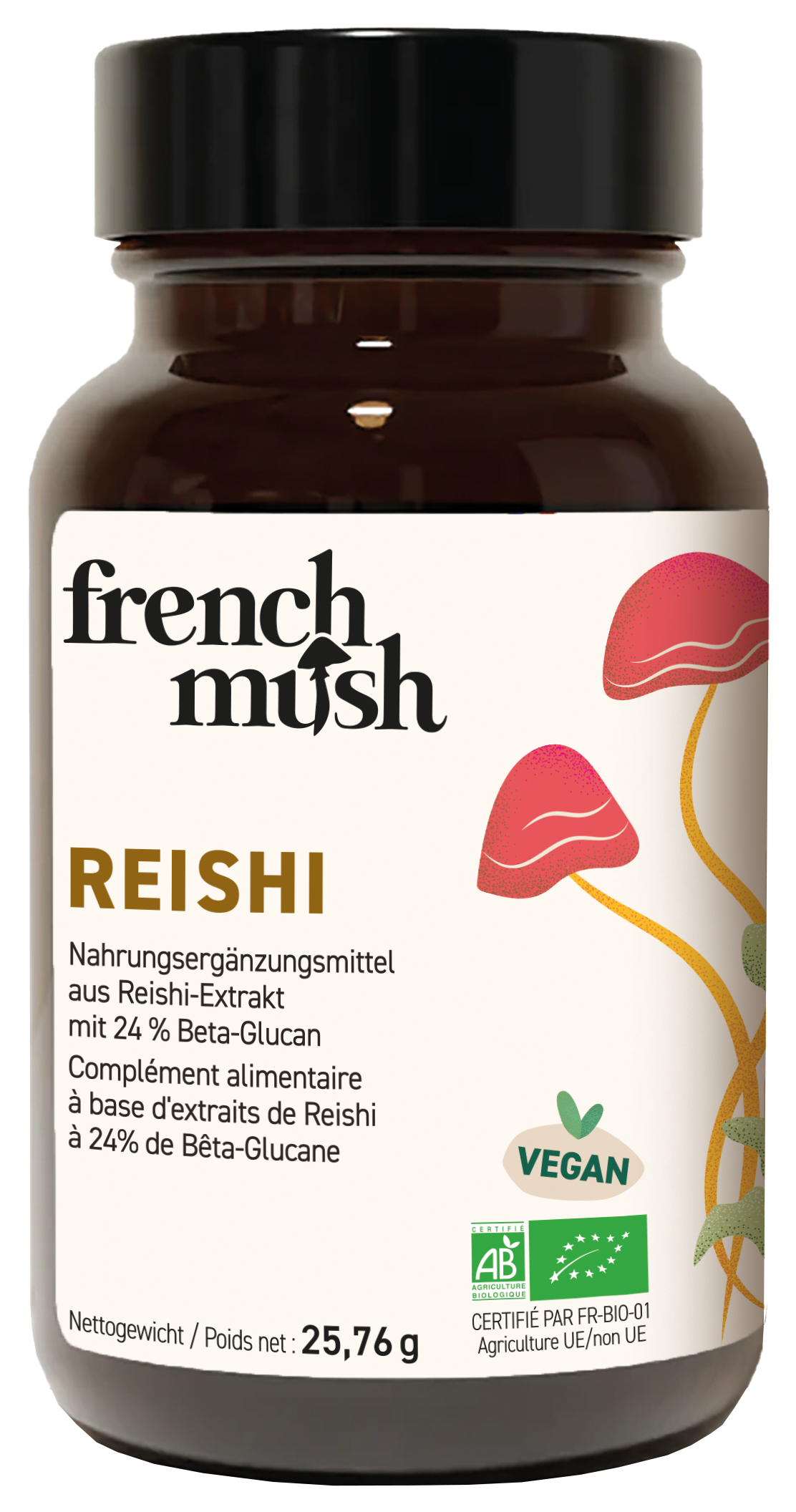 French Mush Reishi en gélules 56 pièces French Mush Reishi en gélules 56 pièces